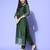 Women Floral Printed Thread Work Chanderi Kurta with Trousers & With Dupatta
