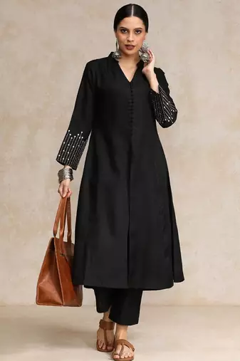 Women Ethnic Motifs Printed Regular Pure Cotton Kurta with Trousers