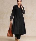 Women Ethnic Motifs Printed Regular Pure Cotton Kurta with Trousers