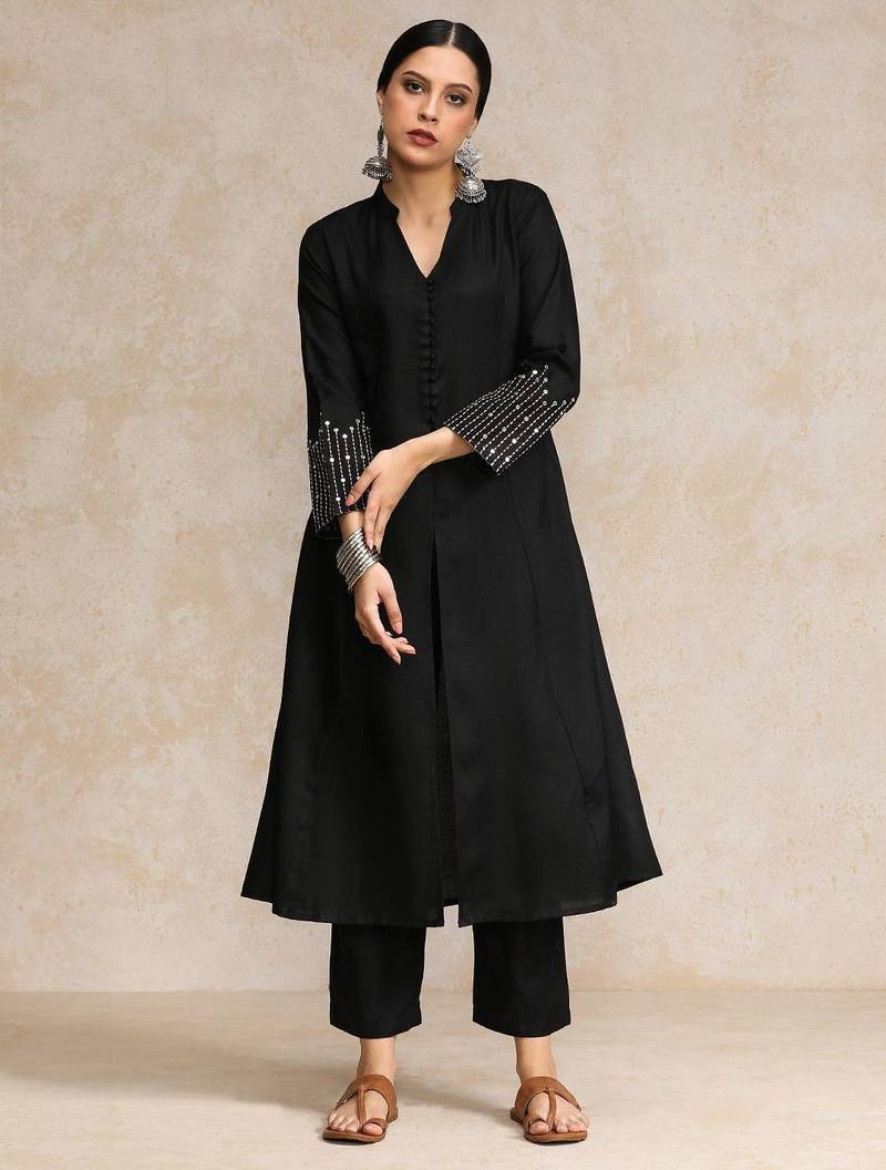 Women Ethnic Motifs Printed Regular Pure Cotton Kurta with Trousers