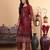 Floral Printed Sequinned Chanderi Straight Kurta with Trousers & Dupatta