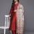 Maroon Zari Work textured Kurta with Trouser and Printed Dupatta