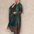 Women Printed Regular Chanderi Kurta with Trousers & With Dupatta