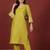 Floral Embroidered V-Neck Thread Work Straight Kurta With Trousers