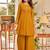 Women Ethnic Motifs Embroidered Pleated Thread Work Kurti with Palazzos