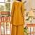 Women Ethnic Motifs Embroidered Pleated Thread Work Kurti with Palazzos