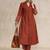 Women Panelled Sequinned Kurta with Trousers