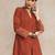 Women Panelled Sequinned Kurta with Trousers