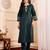 Embroidered Straight Sequinned Kurta with Palazzos