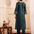 Embroidered Straight Sequinned Kurta with Palazzos