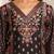 Floral Printed V-Neck A-Line Chanderi Straight Kurta with Trousers