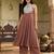 Floral Embroidered Panelled Georgette Anarkali Kurta With Trouser