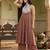 Floral Embroidered Panelled Georgette Anarkali Kurta With Trouser