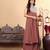 Ethnic Motifs Yoke Design Panelled Thread Work Anarkali Kurta with Trousers