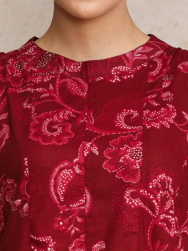 Women Ethnic Motifs Printed Regular Pure Cotton Kurta with Trousers