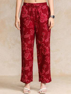 Women Ethnic Motifs Printed Regular Pure Cotton Kurta with Trousers 7