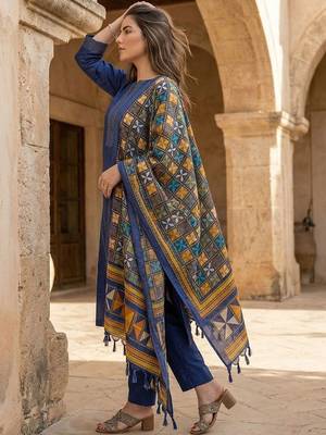 Women Regular Kurta with Trousers & With Dupatta 2