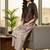 Women Ombre Dyed Regular Thread Work Kurta with Trousers