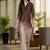 Women Ombre Dyed Regular Thread Work Kurta with Trousers