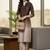 Women Ombre Dyed Regular Thread Work Kurta with Trousers