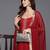 Maroon Gota Detailed Sleeveless Kurta with Trouser and Dupatta
