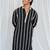 Shades of threads - kurta - black