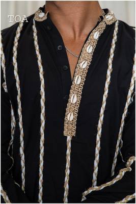Shades of threads - kurta - black 3