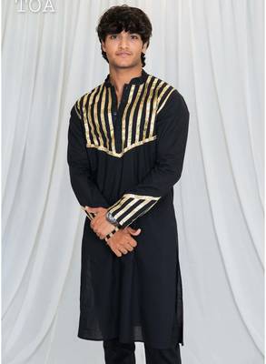 Shades of lampi - kurta - black 1