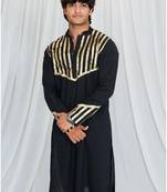 Shades of lampi - kurta - black