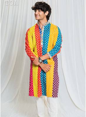Multi bandhani kurta 2