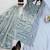Blue fandy silk blend sequins kurta palazzo set with dupatta