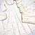 Cream roman cotton embroidered gown set with organza dupatta