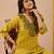 mustard cotton hand work co-ord set with pocket 