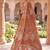 Rust Orange Silk Bridal Lehenga Choli With Heritage Dori And Peacock Embroidery