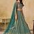 Bottle Teal Georgette Thread Embroidery Work Lehenga Choli