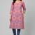 Women onion  cotton straight kurta