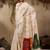 Red soft muga cotton resham weaving saree with blouse