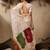 Red soft muga cotton resham weaving saree with blouse