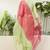 Floral embroidered chanderi round neck kurta trouser & dupatta set