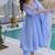 blue mal chanderi anarkali 3pices suit with multicolored beads embroidery