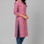 Women onion  cotton straight kurta