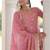 pink sequins work fendi silk blend designer readymade top sharara dupatta for women's