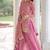 pink sequins work fendi silk blend designer readymade top sharara dupatta for women's