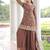 coffee sequins work fendi silk blend designer readymade top sharara dupatta for women's
