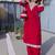 rani pink velvet zari embroidered real mirror work kurti pant and batwa for women's best look 