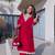 rani pink velvet zari embroidered real mirror work kurti pant and batwa for women's best look 