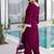 wine velvet zari embroidered real mirror work kurti pant and batwa for women's best look 