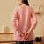 hand embroidered peach cotton lucknowi chikankari short kurti