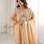 beige party wear kurti set with real mirror work | fendy fabric suit set for women's