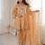 beige party wear kurti set with real mirror work | fendy fabric suit set for women's
